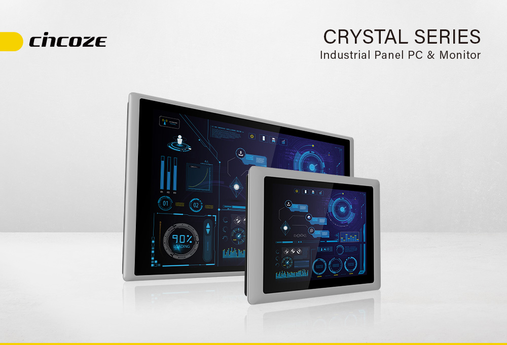 Crystal Series industrial panel PCs and monitors