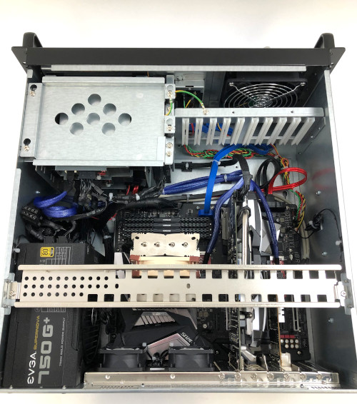 Fast 4U rack mount system