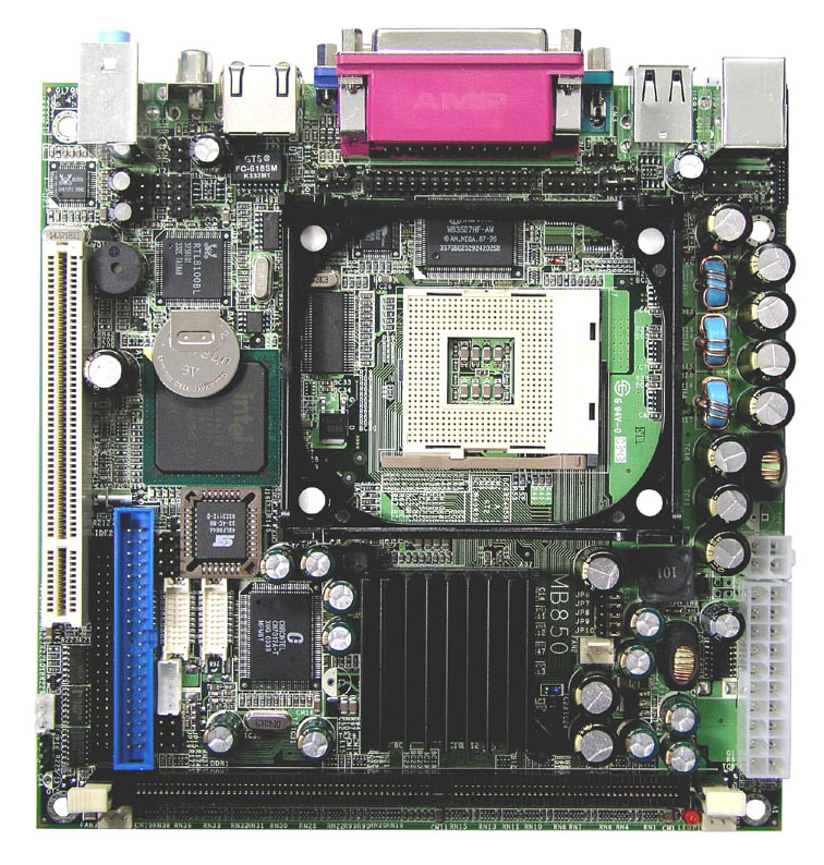 MB-850 Industrial Mini-ITX Motherboard Top